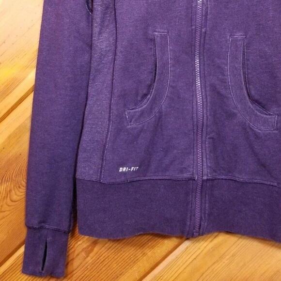 Nike Dri-Fit Jacket Size Xs Y2K Purple Long Sleeve Full Zip - Picture 5 of 8
